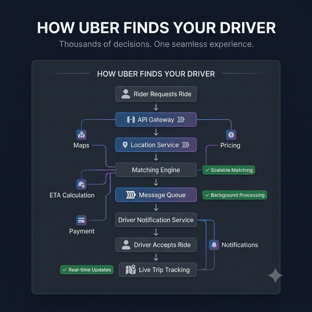 How Does Uber Find Your Driver in Seconds?