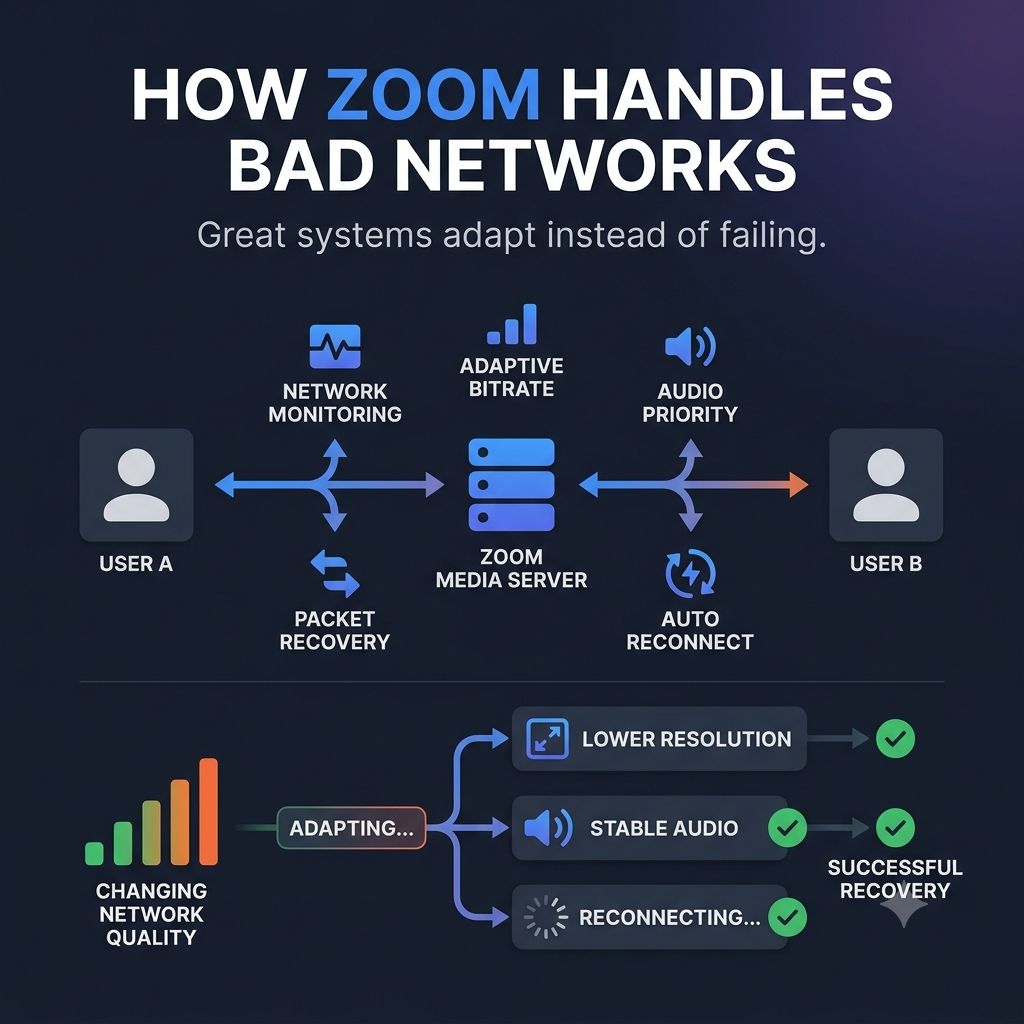 How Does Zoom Keep Your Meeting Alive When Your Network Is Bad?