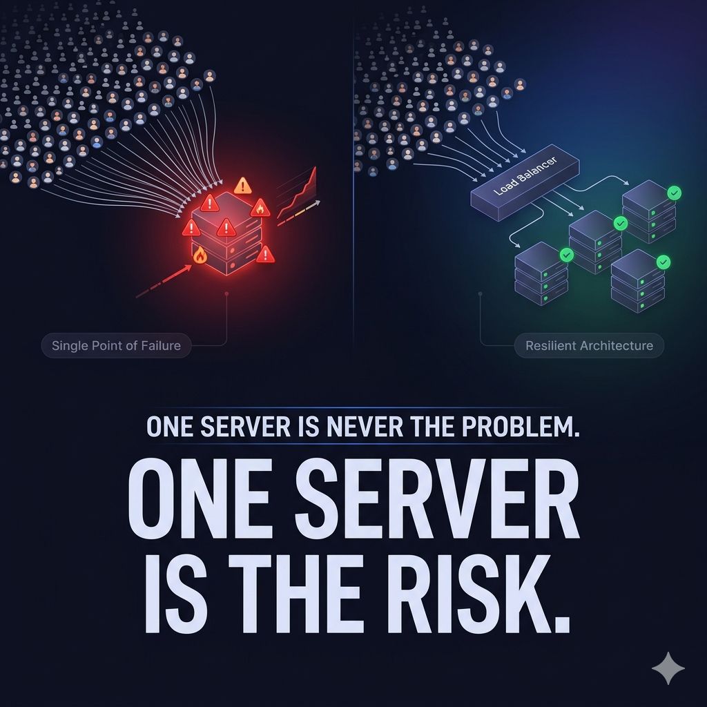 One Server Is Never the Problem. One Server Is the Risk