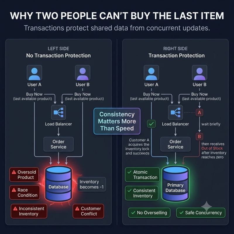 Why Can Two People Buy the Last Item at the Same Time?