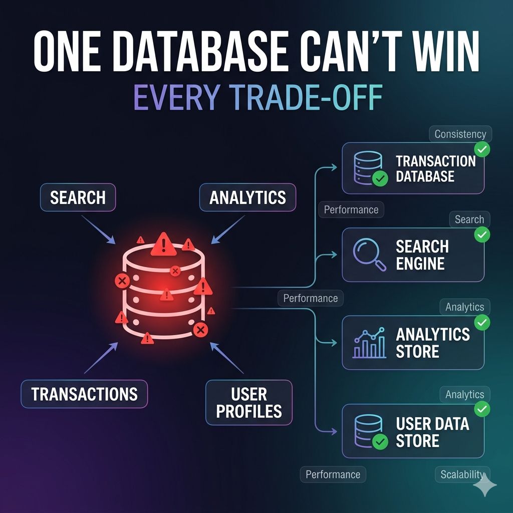 Why Companies Don't Store Everything in One Database