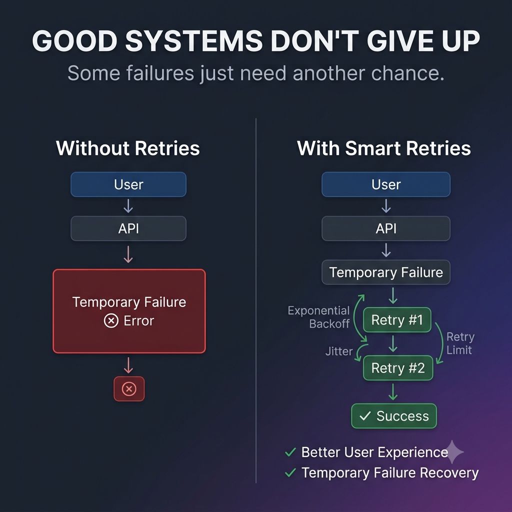 Why Great Systems Don't Give Up After One Failure