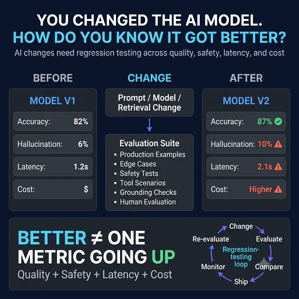 You Changed the AI Model. How Do You Know It Got Better?